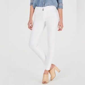 HUE Women's Original Smoothing White Denim Leggings Size XS NWT